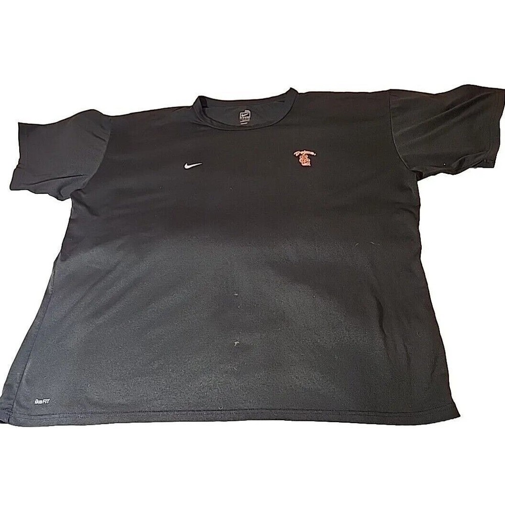 Nike USC Trojans Football Team Logo Tee T-shirt Fit-Dri‎ BLACK Mens 3XL